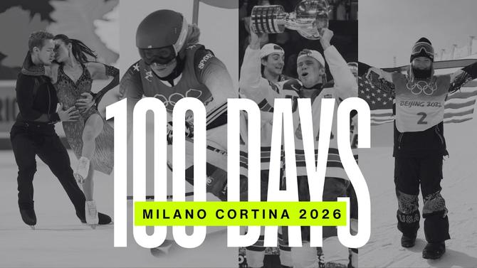 There are 100 days until the Milano Cortina Olympics.
