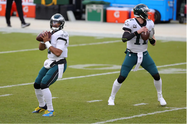 Eagle Bench Carson Wentz
