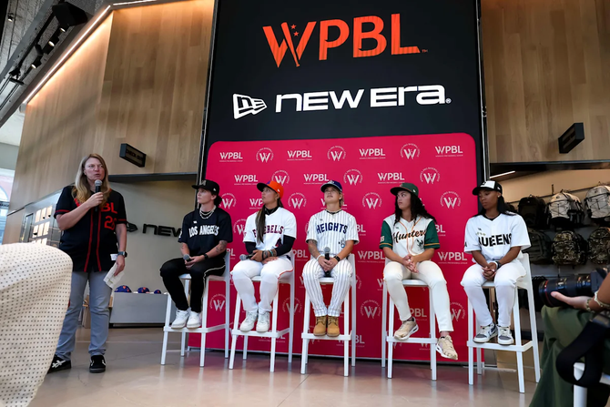 WPBL players at a press conference