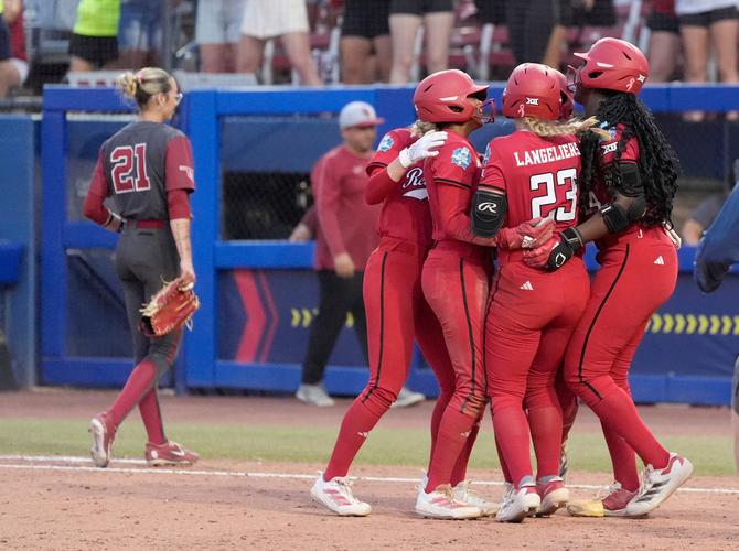 Texas Tech celebrates their win