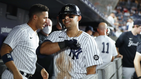 New York City: Yankees fan throws ball at Red Sox outfielder Alex Verdugo
