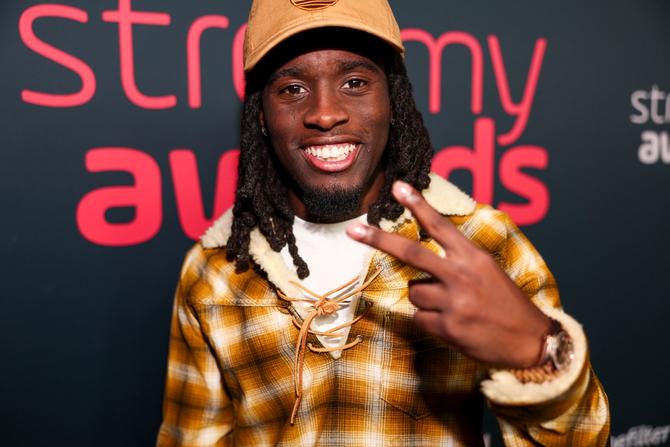 Kai Cenat at The 2023 Streamy Awards held at the Fairmont Century Plaza Hotel on August 27, 2023 in Los Angeles, California.
