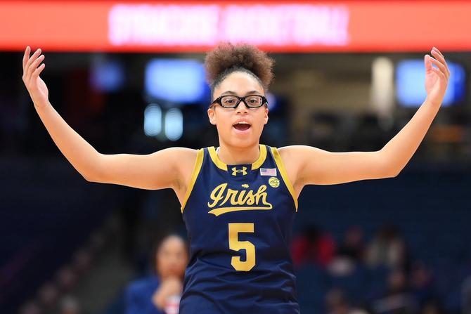 Notre Dame point guard Olivia Miles.