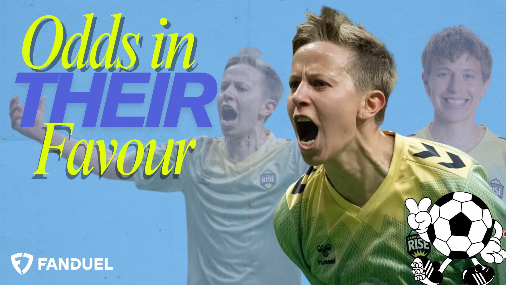 A collage of Quinn next to the text "Odds in their favour"