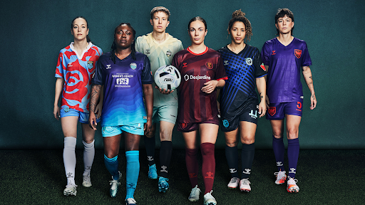 NSL players pose in inaugural kits for promotional photo.