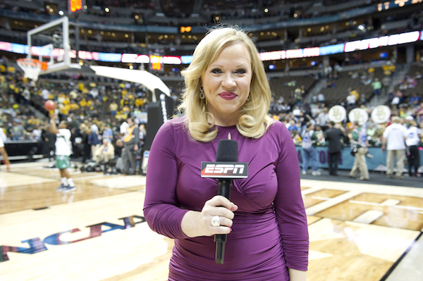 Legendary reporter Holly Rowe does it all…with the help of caffeine and bubblegum