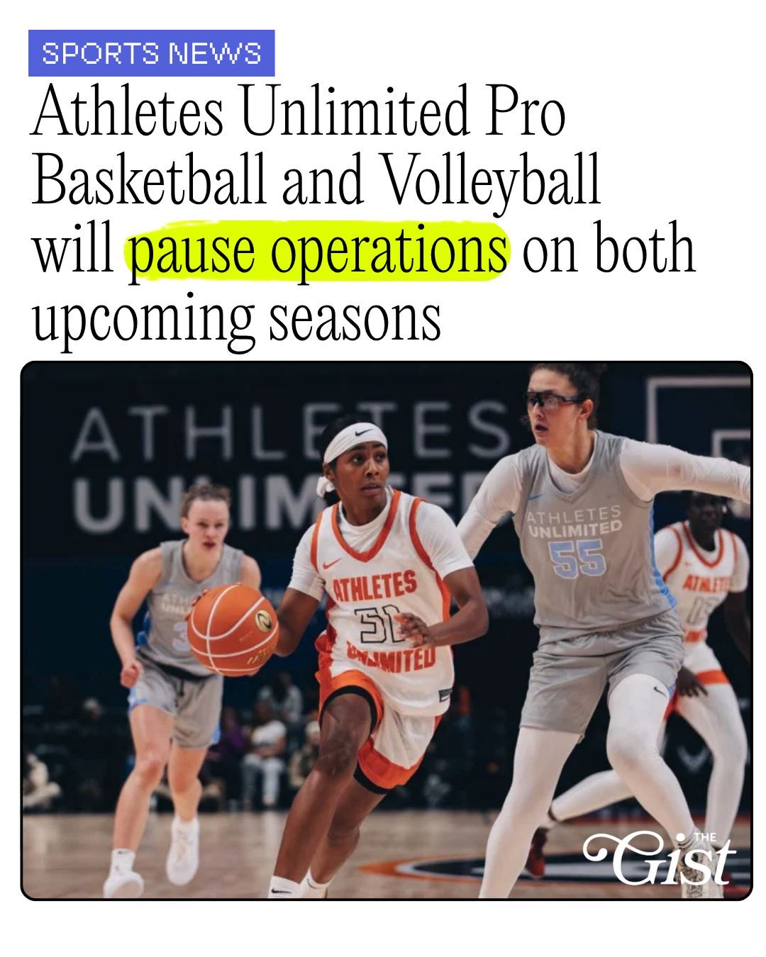 A league that changed the game is taking a pause. 🏀🏐⏸️⁣