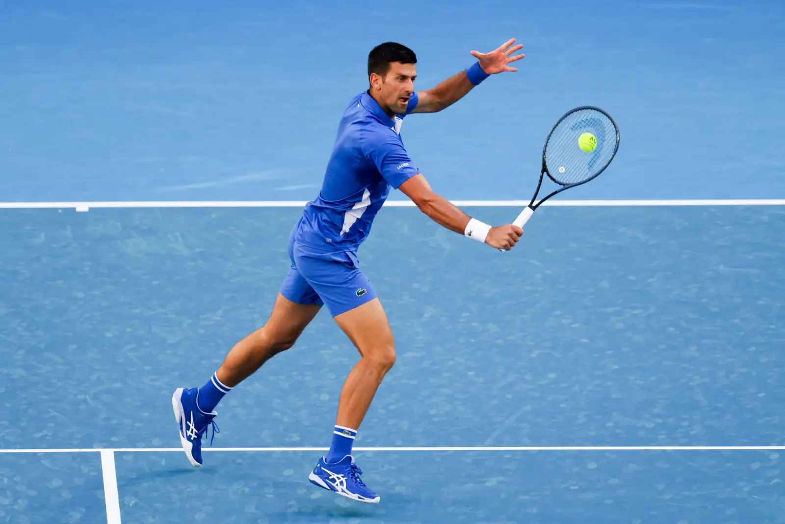 Novak Djokovic plays a charity match ahead of the 2024 Australian Open.