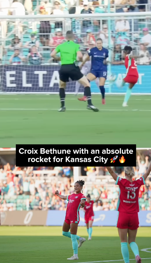 Croix Bethune with an absolute banger to double the lead for the Kansas City Current. 👏🔥