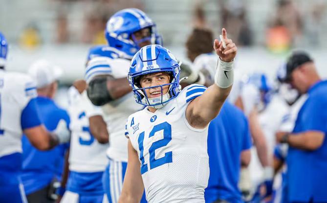 Quarterback Jake Retzlaff and BYU are undefeated and ranked 9th in the country.
