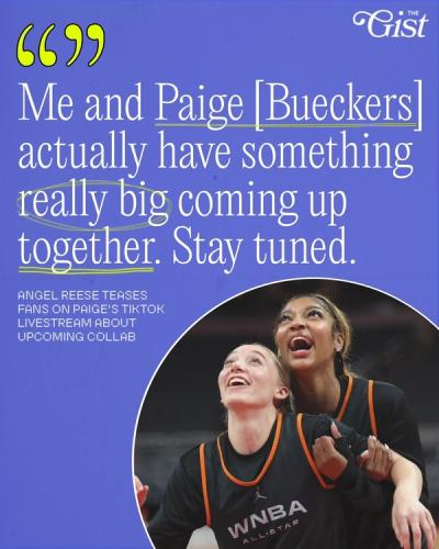 An Angel Reese and Paige Bueckers collab? We are so sat.