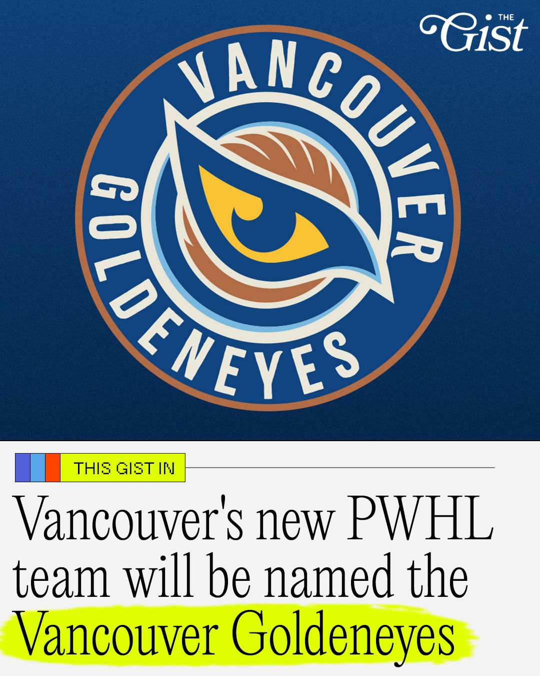 Welcome to the PWHL, Vancouver Goldeneyes