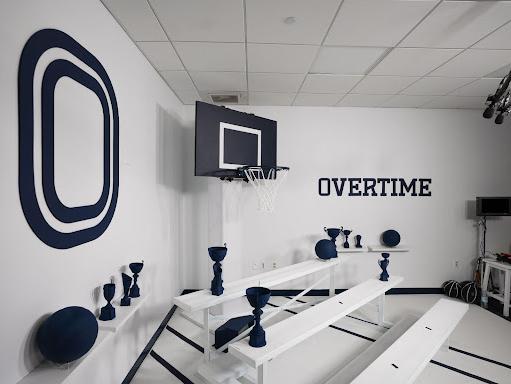 Photo of Overtime’s content creation studio at UConn.