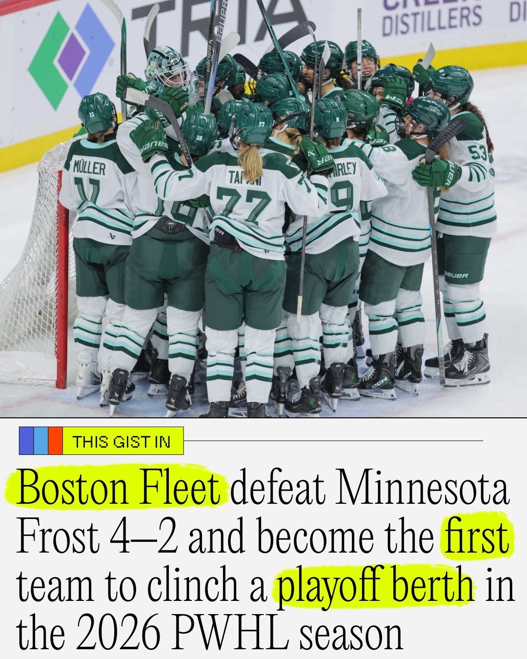The Fleet are the fastest team in history to secure their PWHL playoff spot. 💪⁣