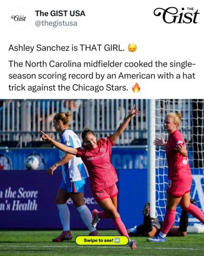 That’s a record-breaking 18 goals for Ashley Sanchez. 🤯