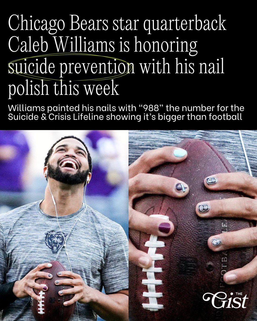 Caleb Williams leading the way on and off the field