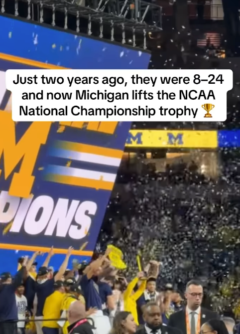 The Michigan Wolverines defeated UConn 69–63 to claim their first NCAA Championship since 1989. 🥹🏀