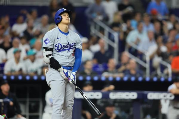 LA Dodgers superstar Shohei Ohtani records first-ever 50 home run, 50 stolen base season