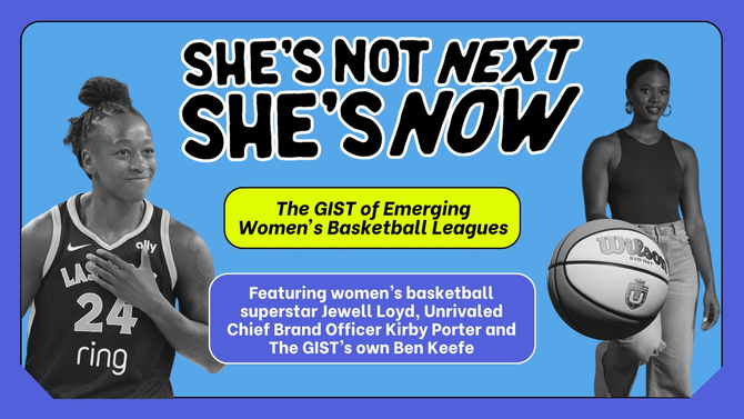 A graphic promoting The GIST of It's She's Not Next, She's Now