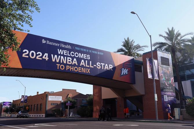2024 WNBA All-Star sign in Phoenix