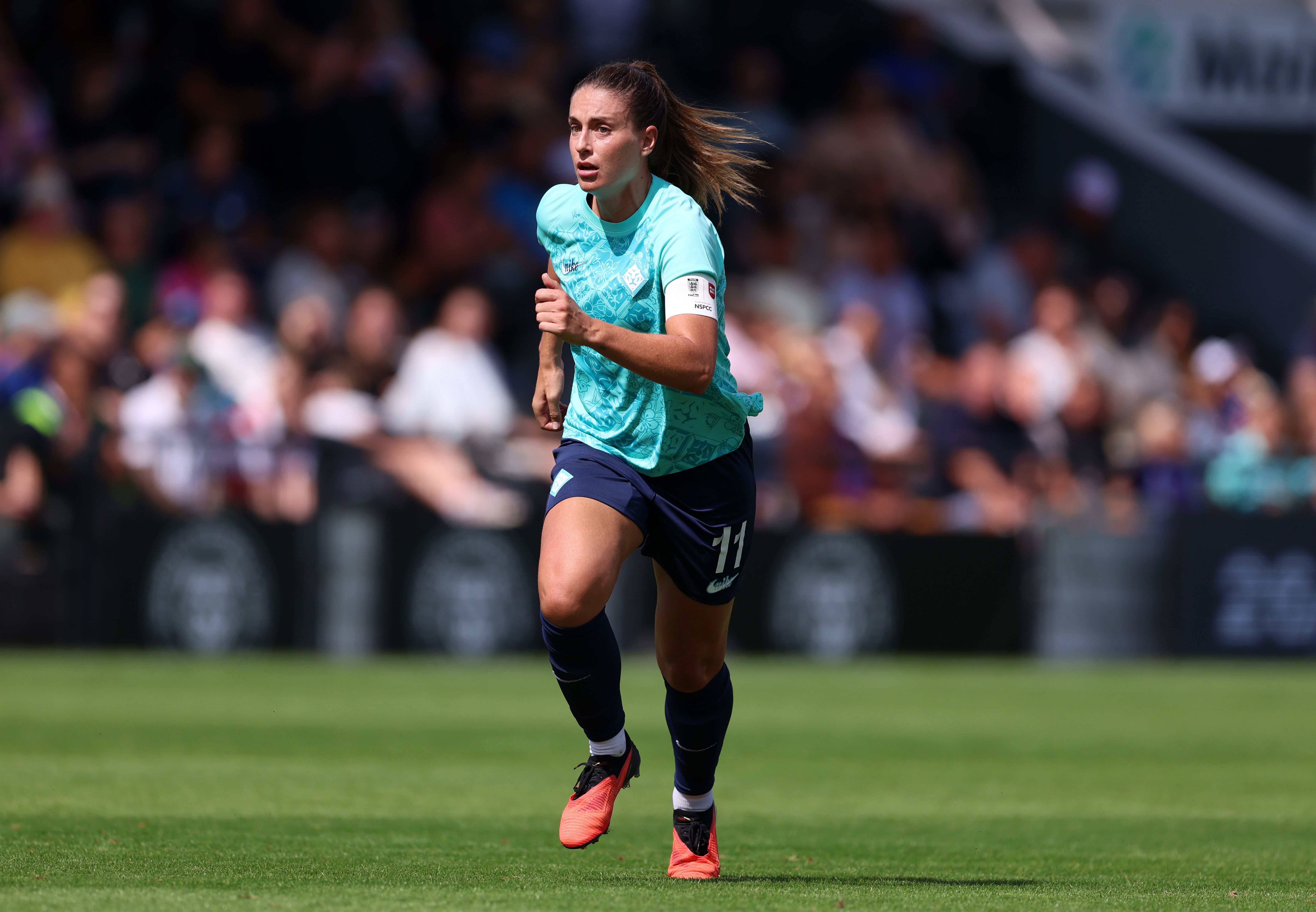 Alexia Putellas of London City Lionesses during the pre-season friendly match between London City Lionesses and Atletico Madrid.