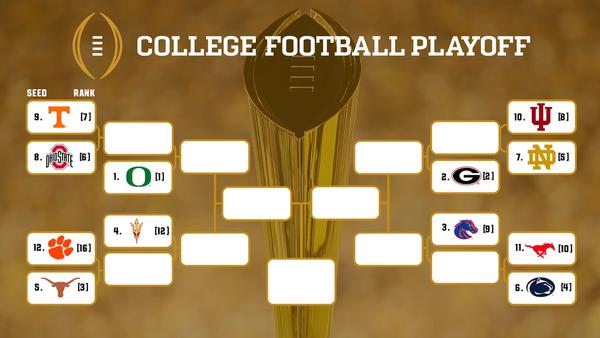 The revamped College Football Playoff begins with first-round games taking place Friday and Saturday
