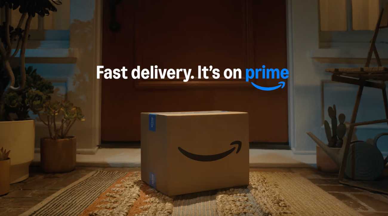 An Amazon delivery is pictured.