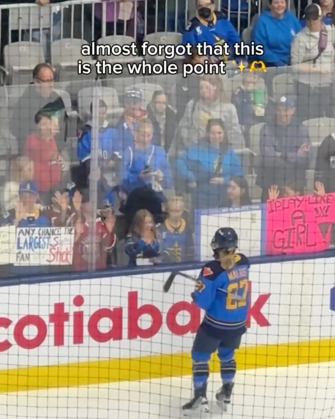 What a memorable night for three lucky GISTers who attended the Toronto Sceptres playoff game