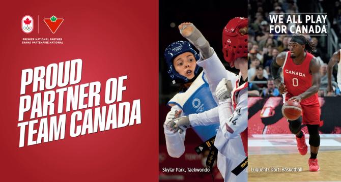 Team Canada athletes competing in their sports