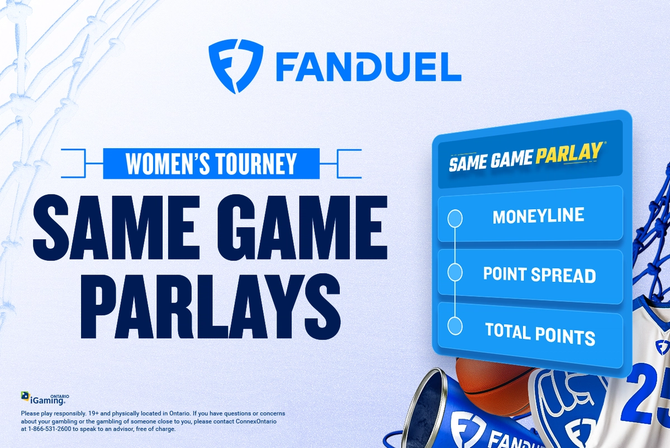 A graphic of FanDuel promoting parlays