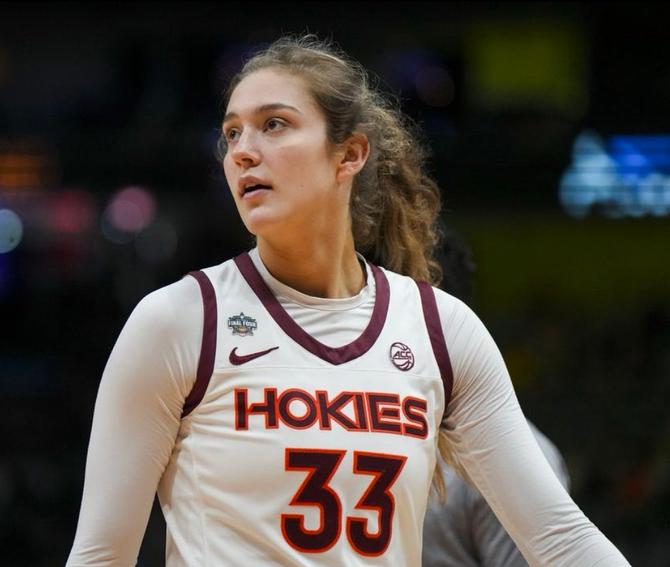 Virginia Tech women's basketball superstar Elizabeth Kitley