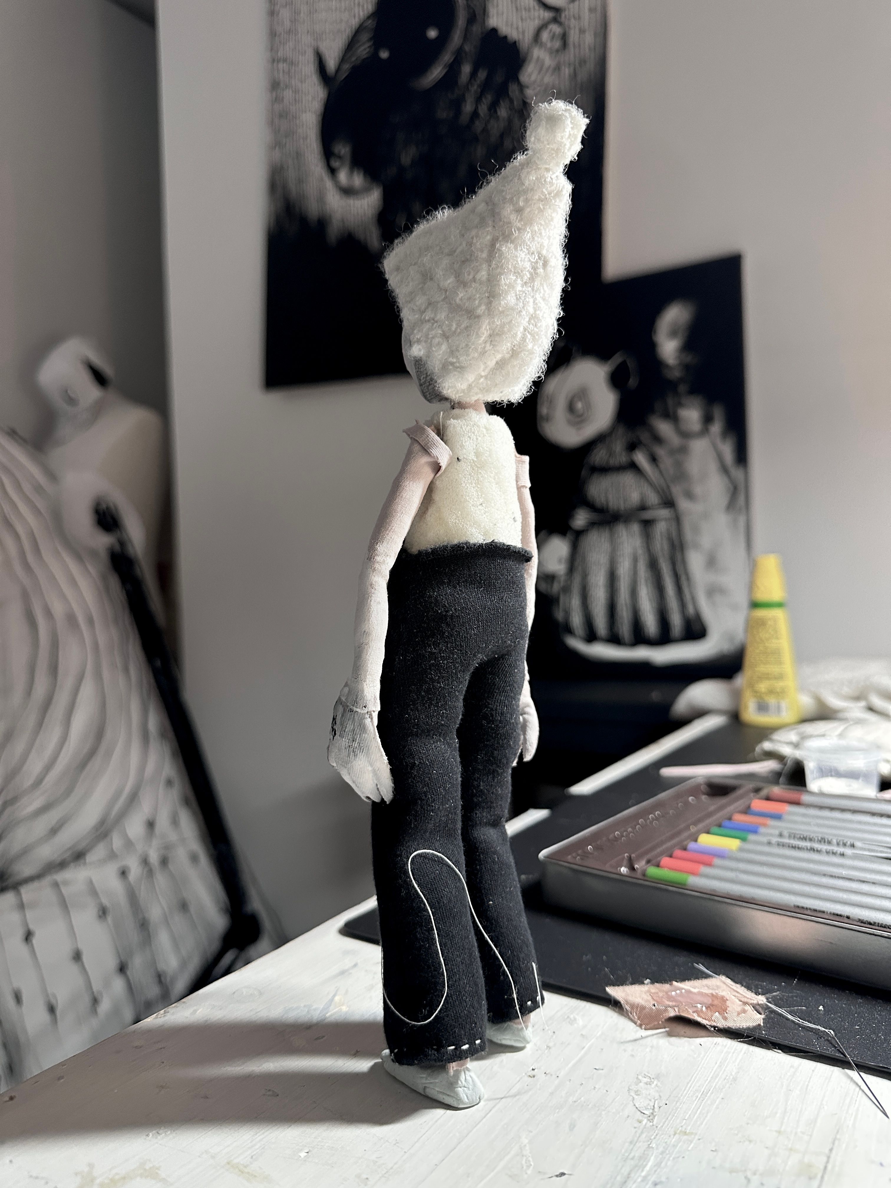 stop motion puppet in the making
