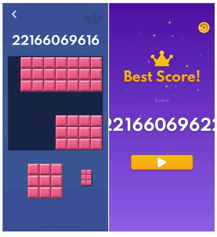 block blast high score