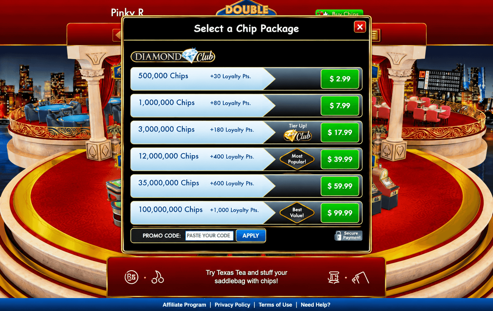 DoubleDown casino free chip
