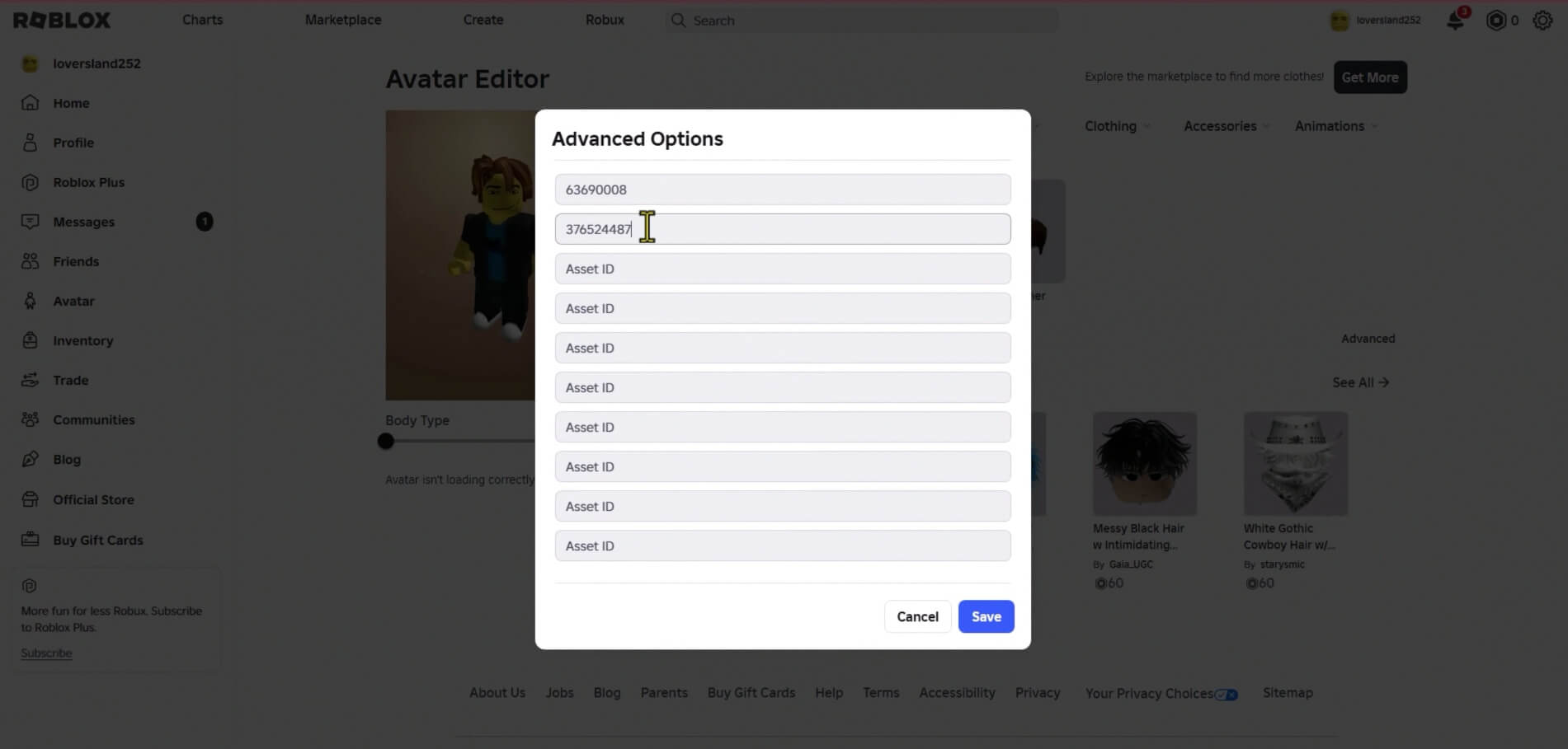 bypass roblox avatar item limit