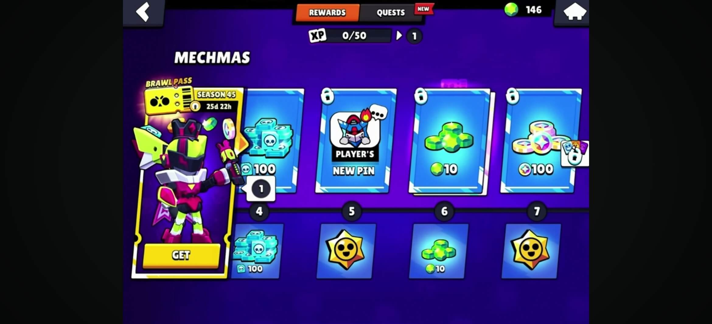 brawl stars free gem