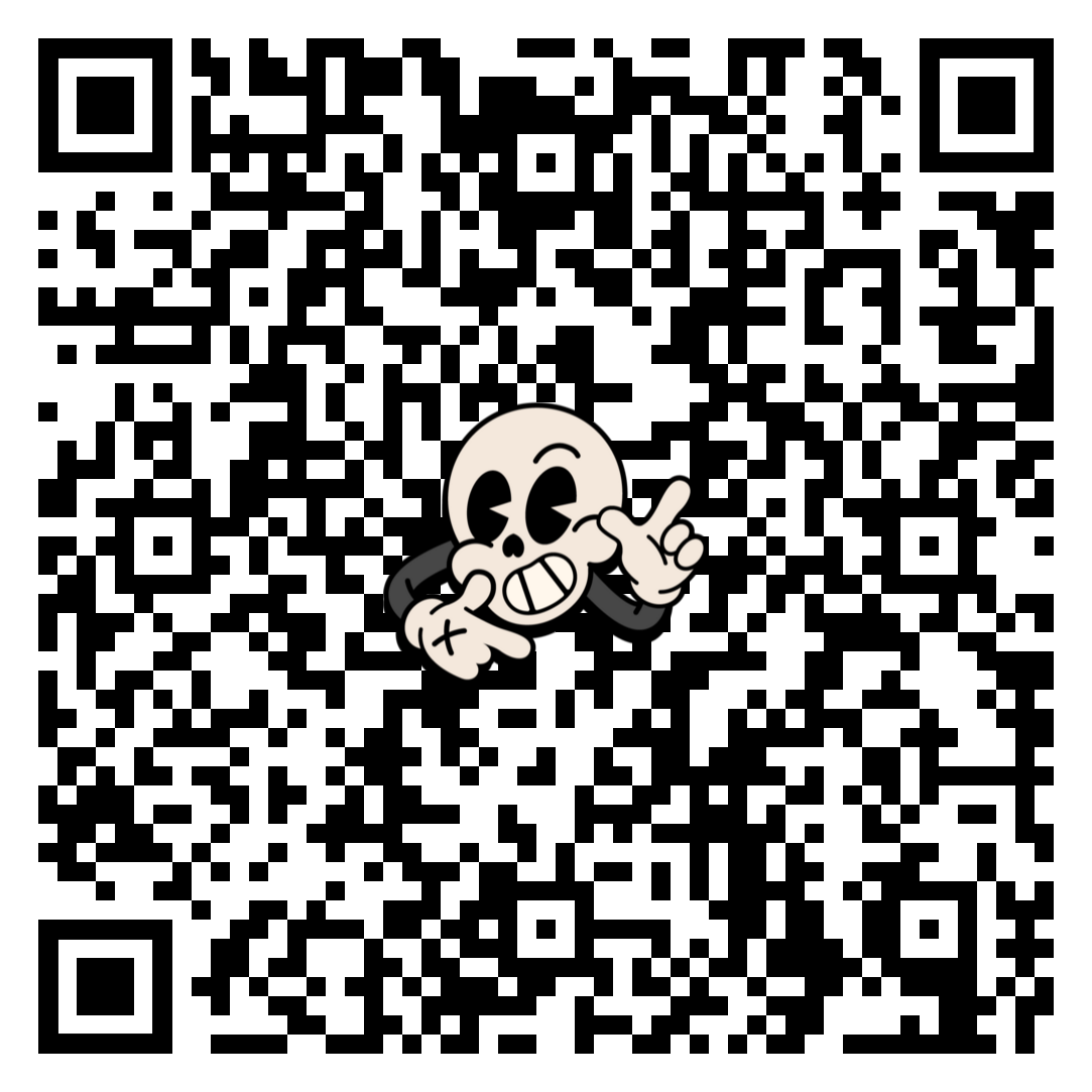 brawl stars cartoon skull qr code