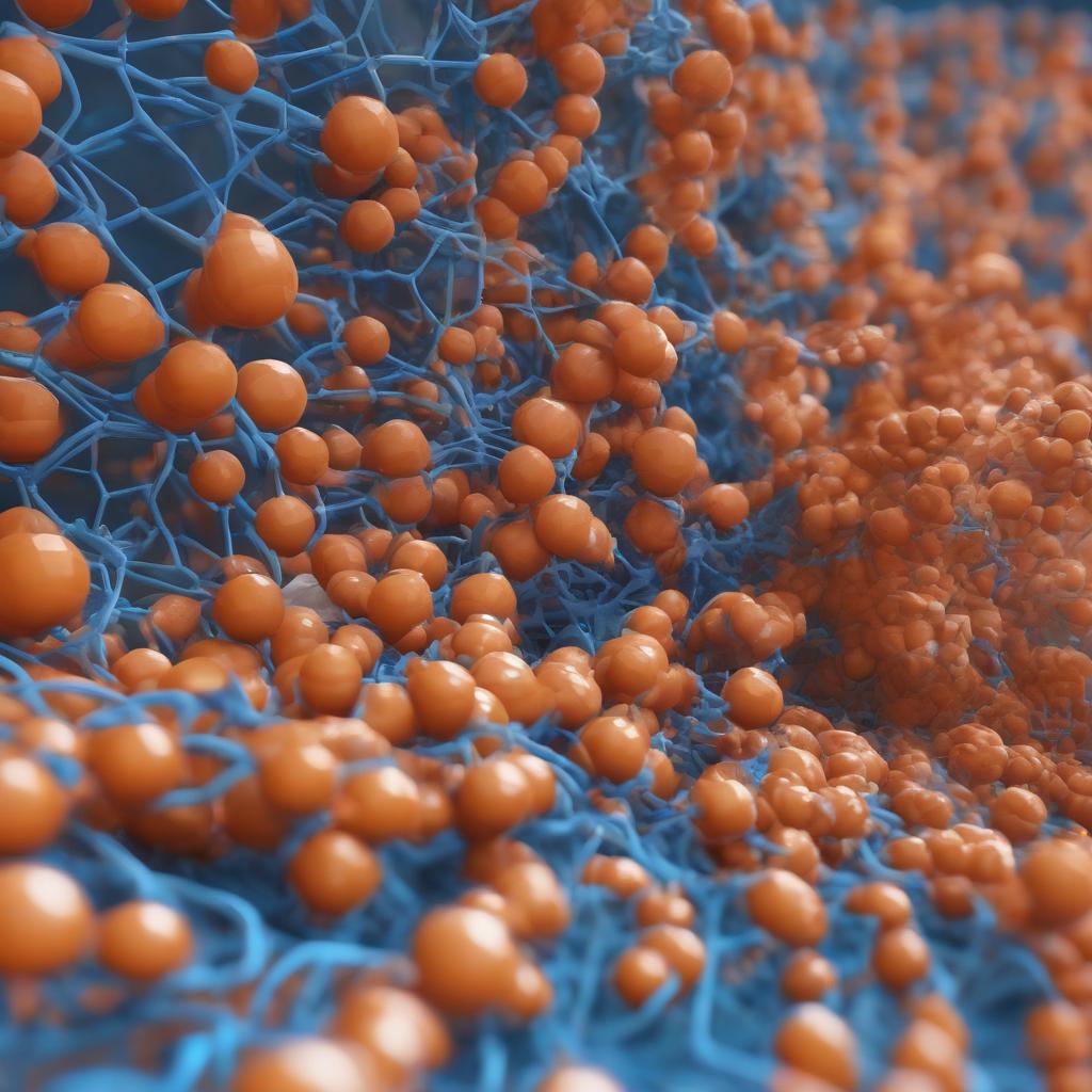 HEALING peptide research illustration for Hallmarks of Aging Blogs | Research & Clinical Studies... - Scientific diagram showing molecular structure and clinical applications