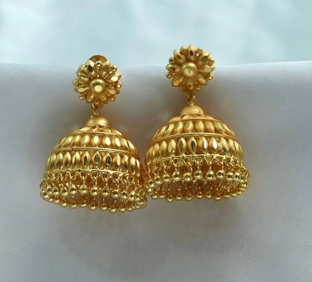 22K gold jhumka earrings
