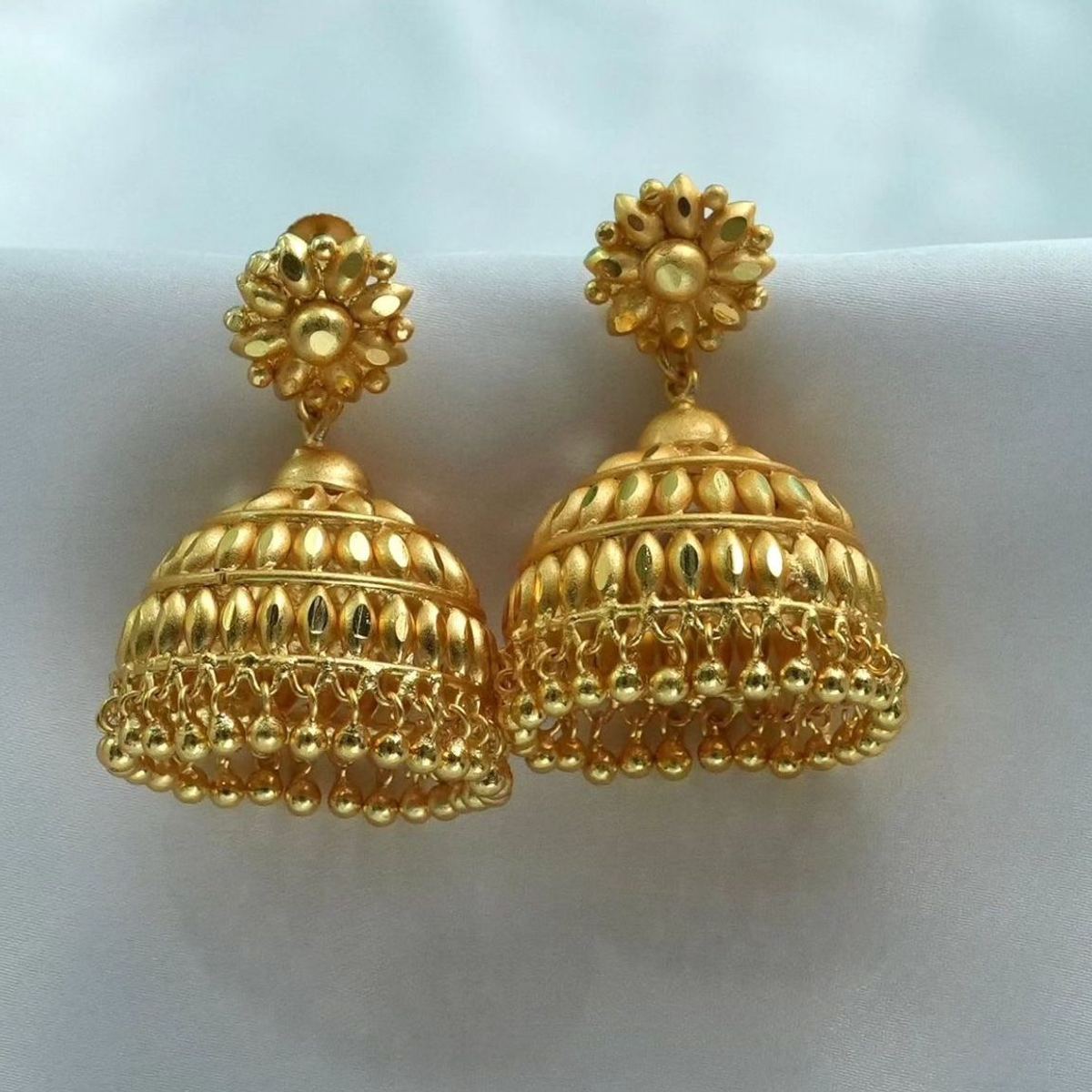 22K gold jhumka earrings