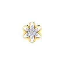 Openwork floral diamond nosepin by Venus Jewellers