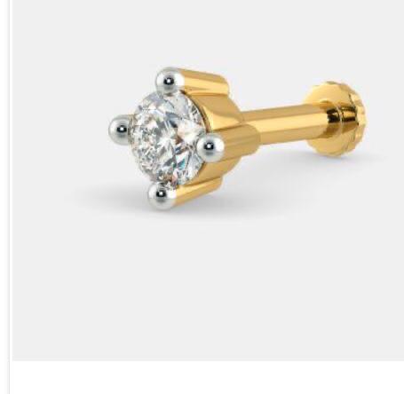 Four-prong solitaire diamond nosepin by Venus Jewellers