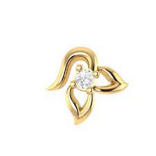 Fluid floral diamond nosepin by Venus Jewellers