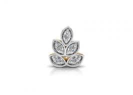 Tiered leaf diamond nosepin by Venus Jewellers