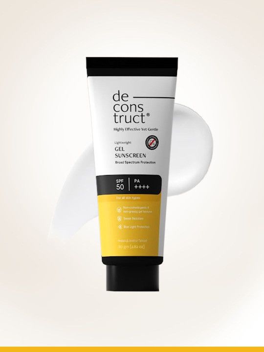 deconstruct Gel Sunscreen SPF 50 PA++++ -100% Photostable-Lightweight