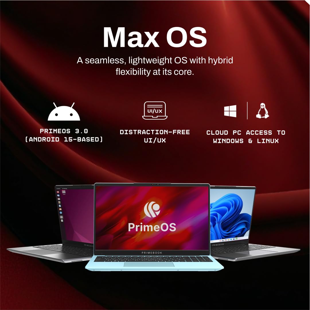 Primebook 2 Max (2026) | 8GB RAM | 256GB | 15.6'' - 6