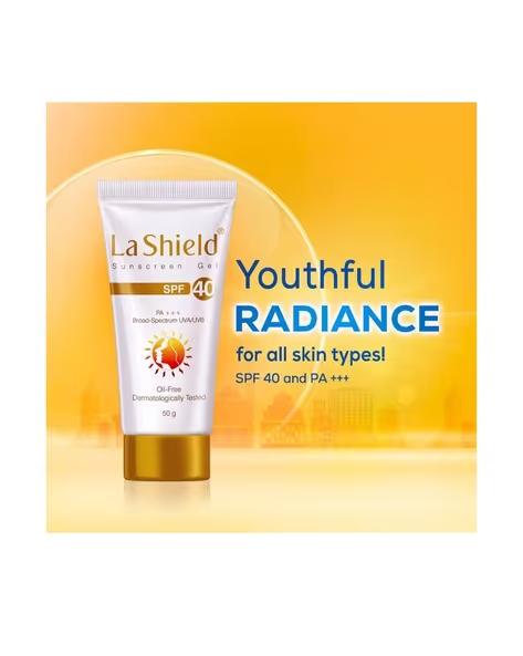 LA SHIELD Anti Acne SPF 40+ & PA+++ Sunscreen Gel | 60.0 gm - 6