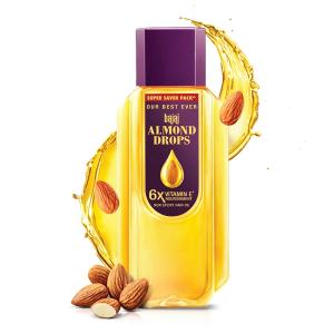 Bajaj Almond Drops Hair Oil Light & Non-Sticky Hair fall Reduction