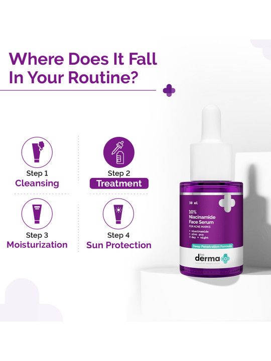 The Derma co. 10% Niacinamide Face Serum To Fade Acne Marks & Dark Spots - 4