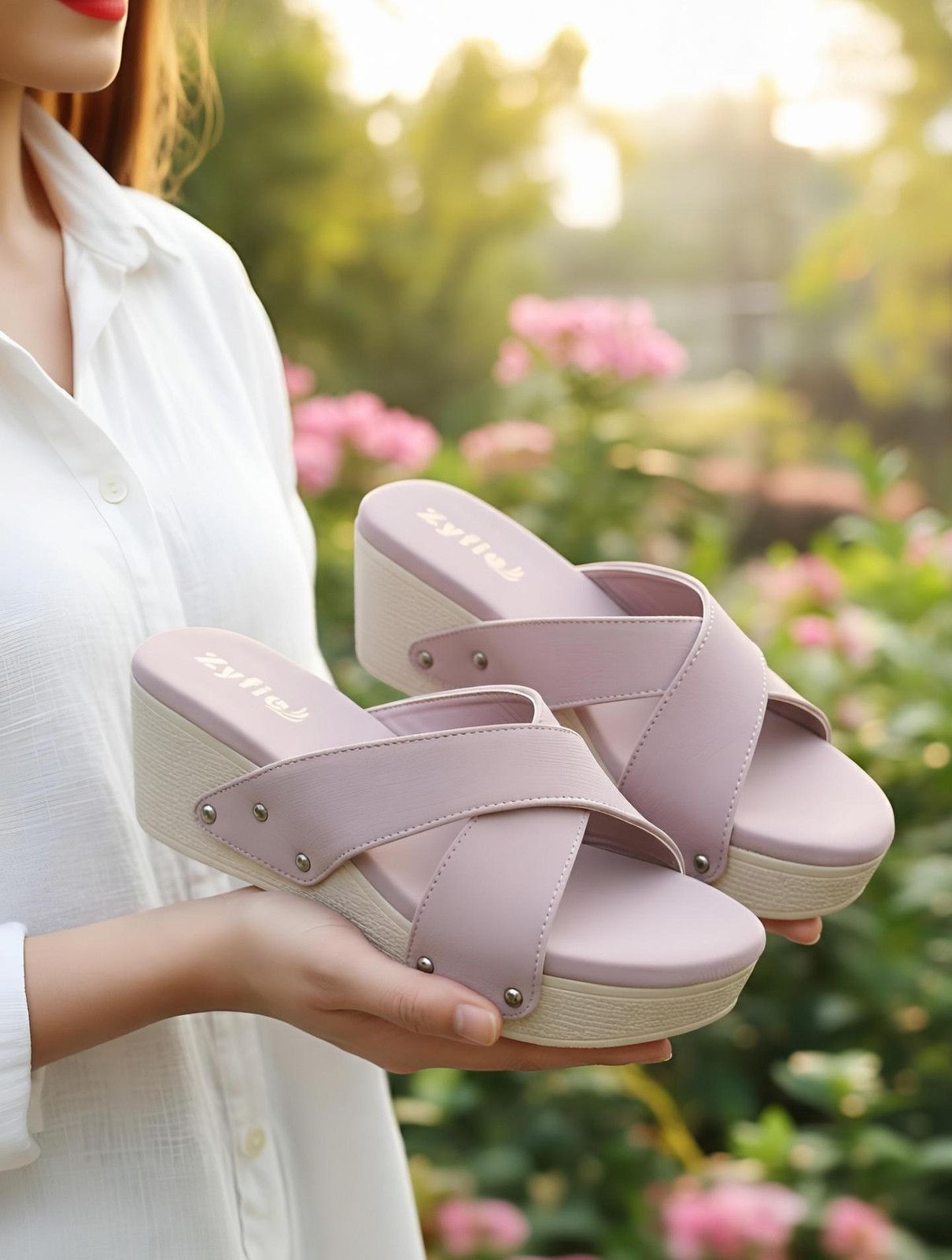 Zyfie Women Wedges Sandal Pink
